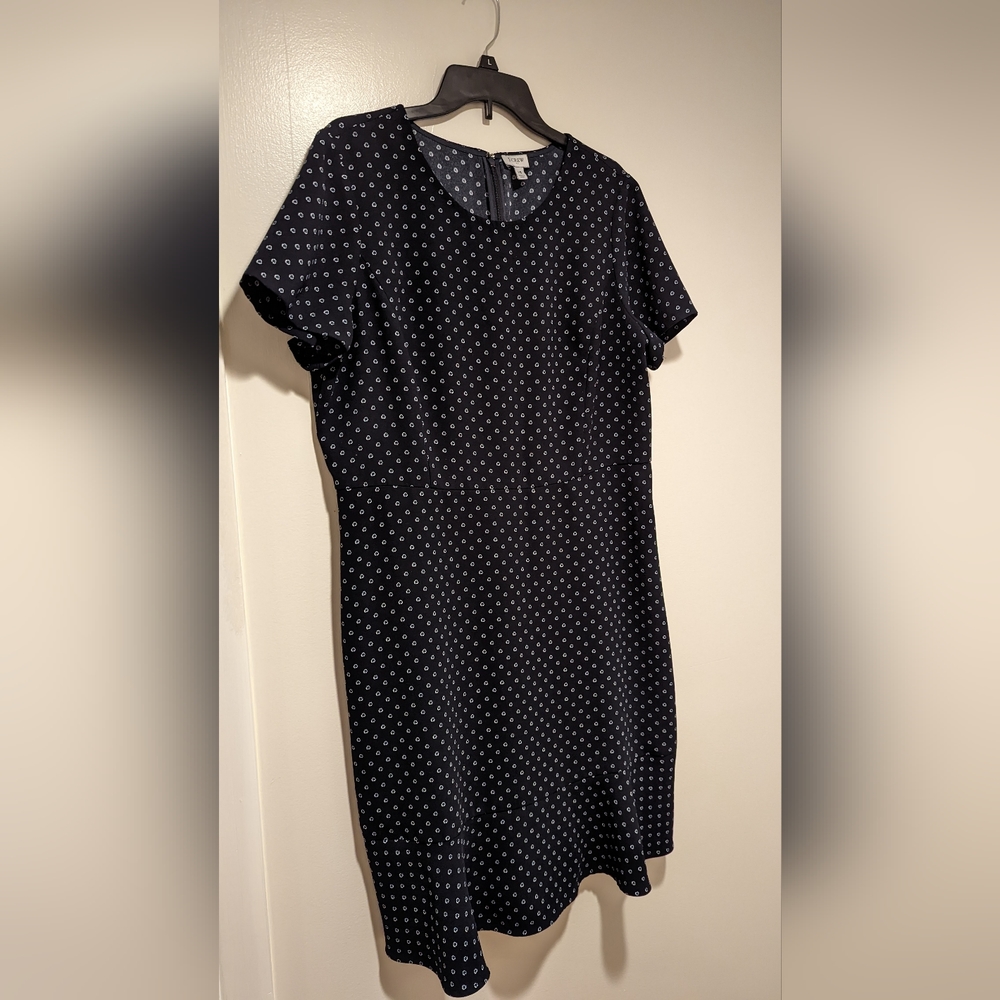 J. CREW | MIDI NAVY BLUE DRESS
